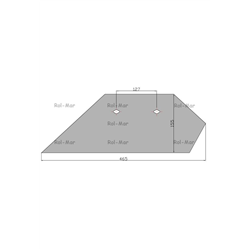 Lemiesz prawy 16" Overum Vulcan pasuje śruba M12X35NOS - 2 szt.-347870230