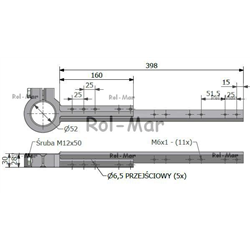 Pierścień ślizgowy główki kosy AH168634 John Deere.-347871642