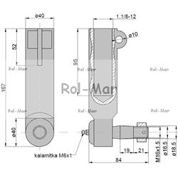 Przegub kierowniczy 150mm - M1.1/8" AL39020 John Deere TAQ-347444549