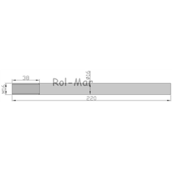 Palec ślimaka z uchwytem 16 x 265 mm AZ49886 John Deere-347443577