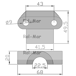 Jarzmo podsiewacza PK1103H John Deere-347444049