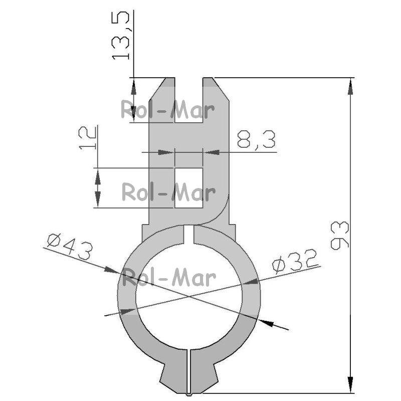 Piasta drążka motowideł Z55823 John Deere-347443983