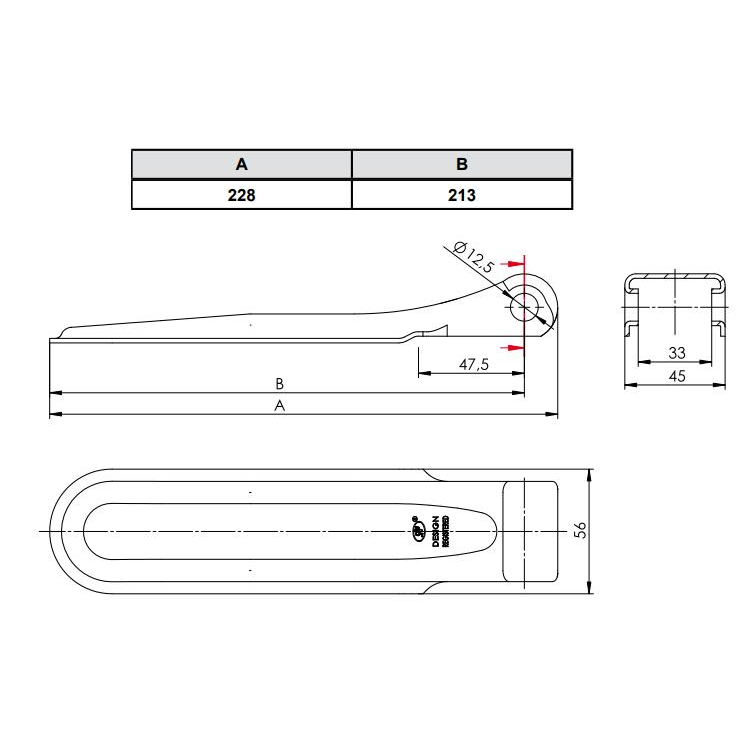 Zawias bez tulejki ZW-01.220A zastosowanie przyczepka SPP-347454863