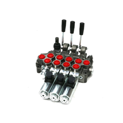 Rozdzielacz hydrauliczny (50 l/m) 4 sekc. 3 sekcje ster. Ręczno elektryczne 12 DC 1 sekcja manualna-347890817