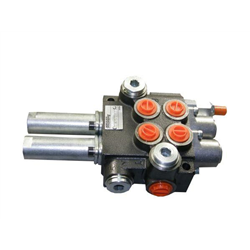 Rozdzielacz hydrauliczny dwusekcyjny (2) 40L sterowany joystickiem (na linki)-347446104