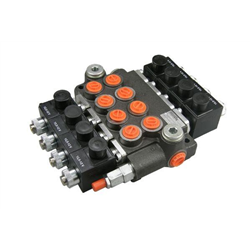 Rozdzielacz hydrauliczny czterosekcyjny sterowany elektrycznie 50L-347872299