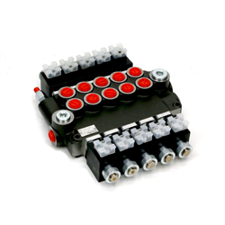 Rozdzielacz hydrauliczny 5-sekcyjny sterowany elektrycznie (12V) 80L-347890867