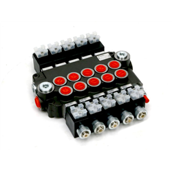 Rozdzielacz hydrauliczny 5-sekcyjny sterowany elektrycznie (12V) 80L-347462542