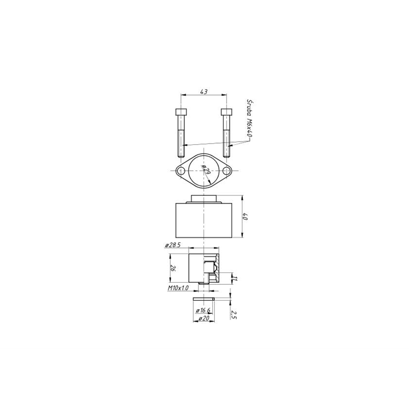 Kołpak tylny z zatrzaskiem do rozdzielaczy hydraulicznych P40 (40 litrów)-347874572