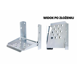 Stopień burty składany ocynkowany przyczepy, przyczepki 160x150mm-347908884