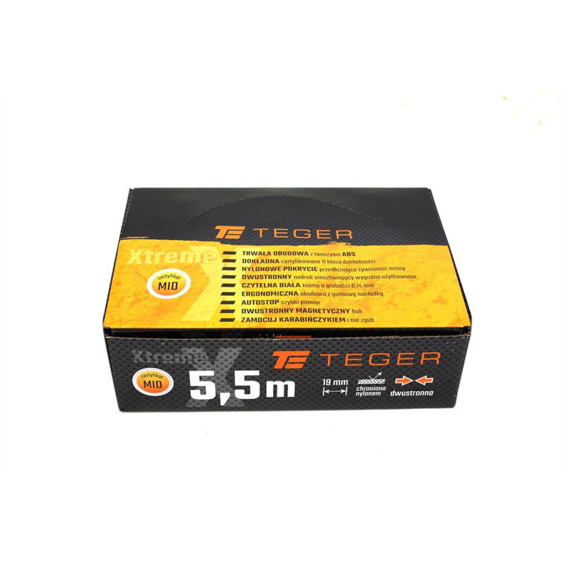 Miara stalowa dwustronna rozwijana 5.5m 19mm TEGER-347899161