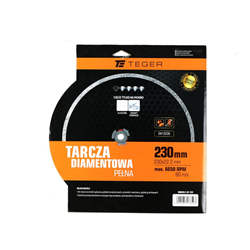 Tarcza diamentowa do cięcia na mokro pełna 230x22.23 mm TEGER-347898644