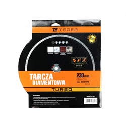 Tarcza diamentowa TURBO 230x22.23 mm TEGER-347898653