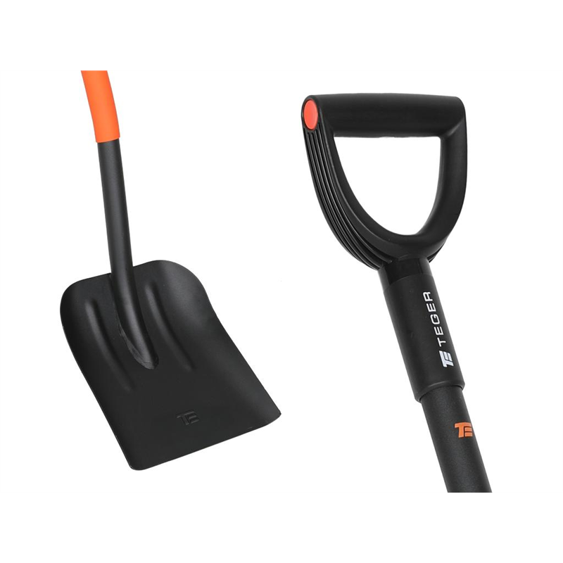Łopata piaskowa na metalowym trzonku  - wzmocniona (240/270/1250mm), TEGER-347465394