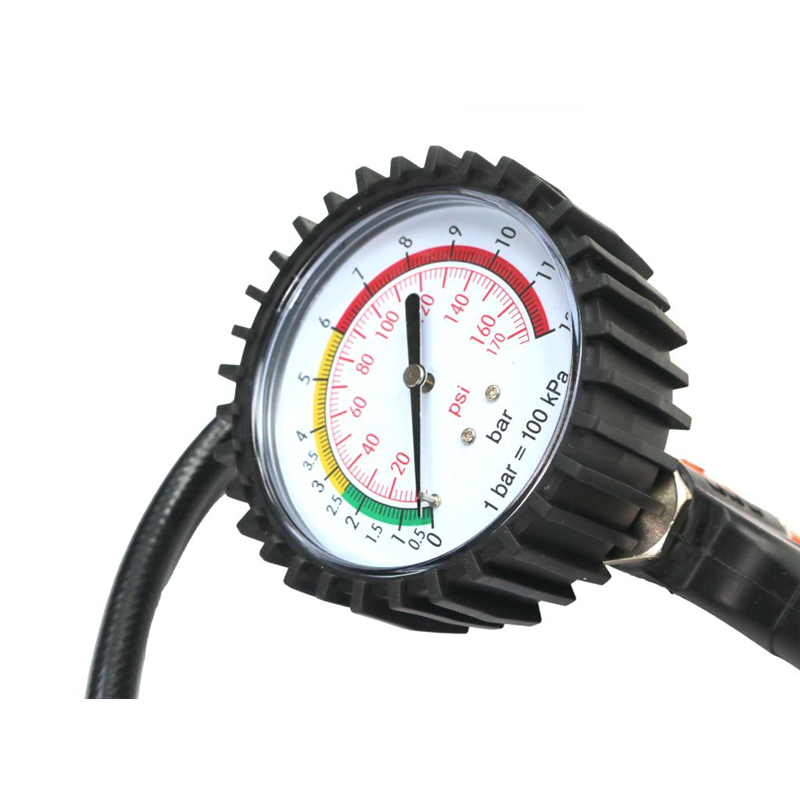 Pistolet do pompowania z manometrem i wężem 50cm Teger-347476248