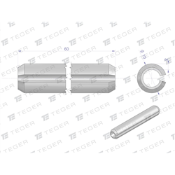 Kołek sprężysty 10x60 TEGER, (sprzedawane po 10)-347479199