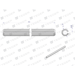 Kołek sprężysty 3x50 TEGER, (sprzedawane po 10)-347479131