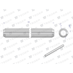 Kołek sprężysty 4x50 TEGER, (sprzedawane po 10)-347907574