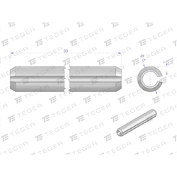 Kołek sprężysty 5x30 TEGER, (sprzedawane po 10)-347479187