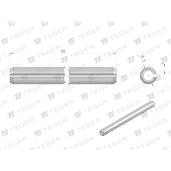 Kołek sprężysty 5x60 TEGER, (sprzedawane po 10)-347907500