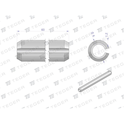Kołek sprężysty 6x60 TEGER, (sprzedawane po 10)-347907552