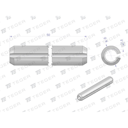 Kołek sprężysty 8x50 TEGER, (sprzedawane po 10)-347479125