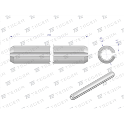 Kołek sprężysty 8x80 TEGER, (sprzedawane po 10)-347907546
