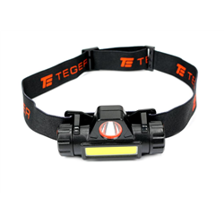 Latarka czołówka LED COB 200 Lm ładowana USB Teger-347899482