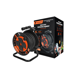 Przedłużacz bębnowy, warsztatowy PROFESSIONAL, 3X2,5mm, IP44, H05RR-F, cert. CE / 20M, Teger-347477516