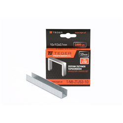 Zestaw zszywek tapicerskich PROFESSIONAL (typ J/53) 10/11,3/0,7mm / 1000 szt / TEGER-347904797