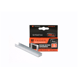 Zestaw zszywek tapicerskich PROFESSIONAL (typ J/53) 6/11,3/0,7mm / 1000 szt / TEGER-347476414