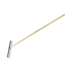 Grabie metalowe 14 zębne na drewnianym trzonku / TEGER-347470617