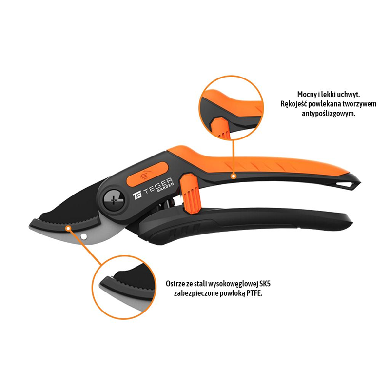 Sekator kowadełkowy - jednoręczny / TEGER-347468282