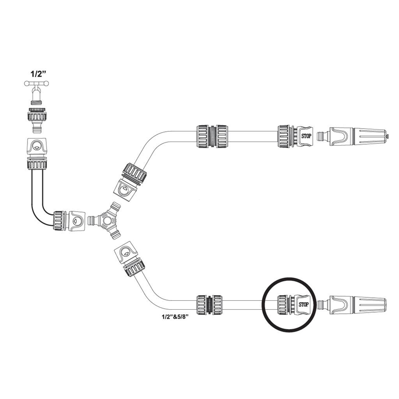 Szybkozłączka 1/2"  - z waterstop / TEGER-347466766