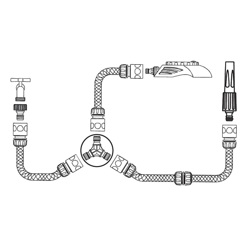 Złączka do węża - 3-drożna / TEGER-347895151