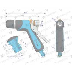Pistolet natryskowy - regulowany. tylny spust / TEGER-347466830