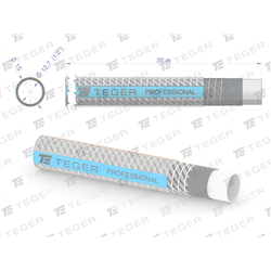 Wąż ogrodowy "PROFESSIONAL- EXTRA FLEX" FI 1/2". 30m / TEGER-347470131