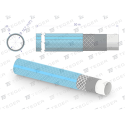 Wąż ogrodowy "STANDARD PLUS" FI 1/2". 50m / TEGER-347471261