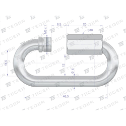 Ogniwo skręcane 6mm TEGER, (sprzedawane po 25)-347769131