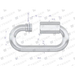 Ogniwo skręcane 8mm TEGER, (sprzedawane po 10)-347907755