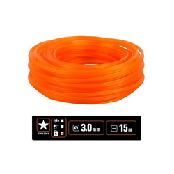 Żyłka tnąca do podkaszarek / Gwiazdka / 3.0 mm / 15 m / TEGER-347900472