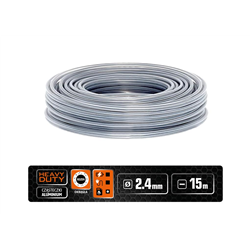 Żyłka tnąca do podkaszarek HEAVY DUTY (z rdzeniem) / Okrągła / 2.4 mm / 15 m Extreme / TEGER-347904692