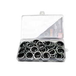 Podkładka metalowo gumowa z prowadzeniem BSP 1/2" TEGER ( sprzedawane po 100 )-347904522