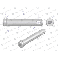 Sworzeń łącznika górnego 19x95x125 TEGER-347475114