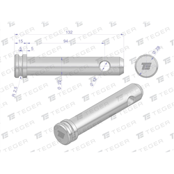 Sworzeń łącznika górnego 22x94x132 TEGER-347475141