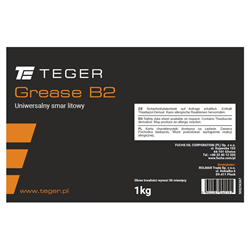 Smar uniwersalny litowy TEGER GREASE B2, opakowanie 1kg (Pakowane po 10szt.)-347905030