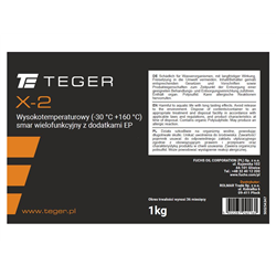 Smar wielofunkcyjny wysokotemperaturowy z dodatkami EP TEGER X-2, opakowanie 1kg (Pakowane po 10szt.)-347905028