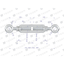 Śruba rzymska oko-oko 16x170 TEGER (sprzedawane po 5)-347907712