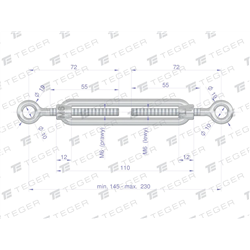 Śruba rzymska oko-oko 6x110 TEGER, (sprzedawane po 10)-347907787