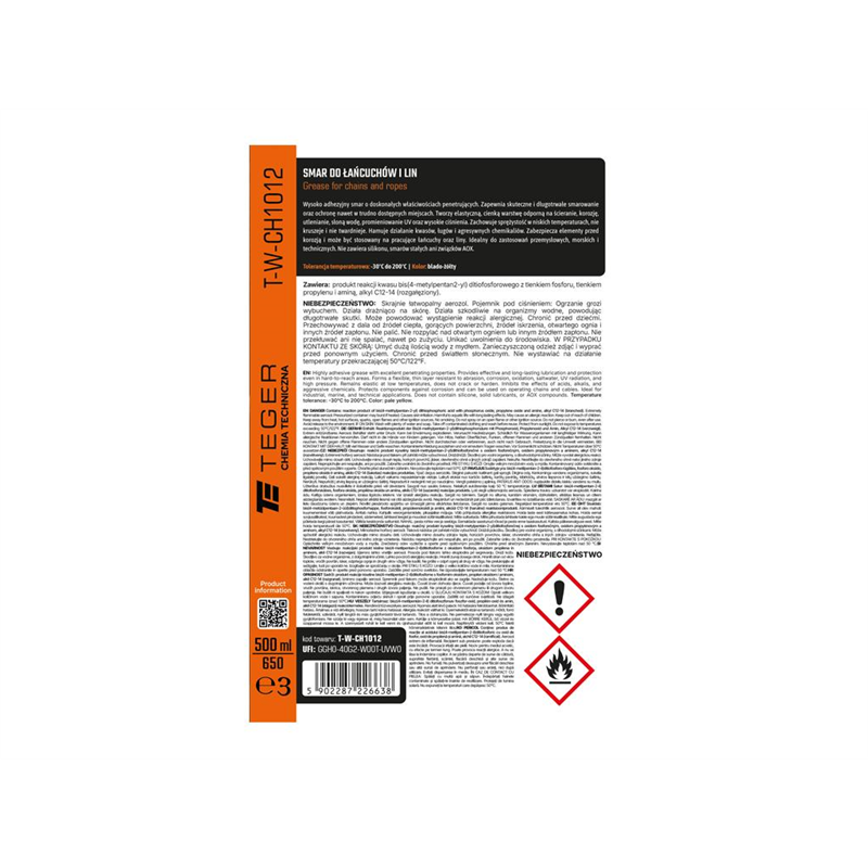 Smar do łańcuchów i lin 500ml / TEGER-347912359